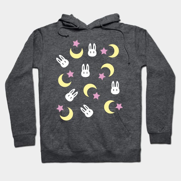 The Rabbit of the Moon Hoodie by Maggieful Designs